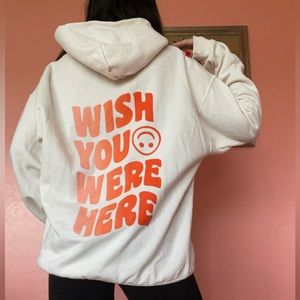 Wish You Were Here graphic hoodie sweatshirt
